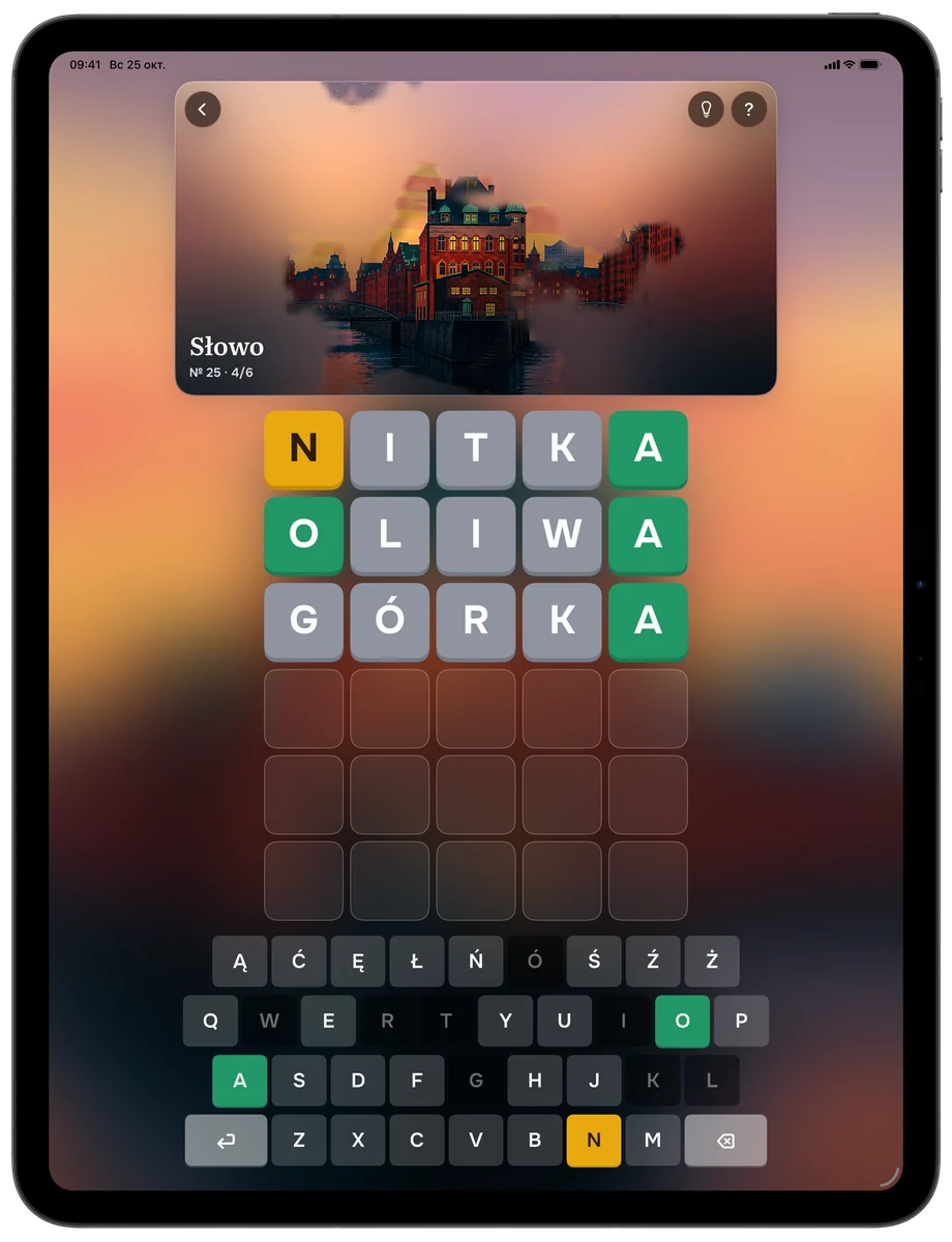 Słowo — Letriko (iPad)